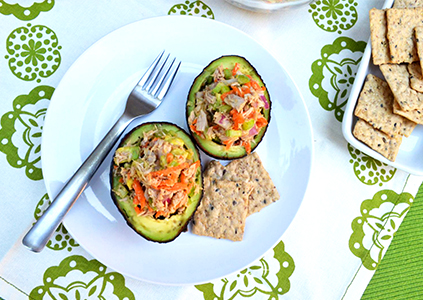 Tuna Stuffed Avocado | Nakano Flavors