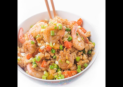 Cauliflower Shrimp Fried Rice | Nakano Flavors