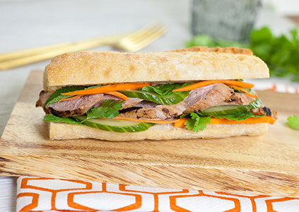 Vietnamese Pork Loin Sandwiches