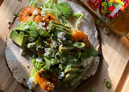 taco salad recipe with green goddess dressing Vegan Green Goddess Lentil Tacos with Avocado Sauce