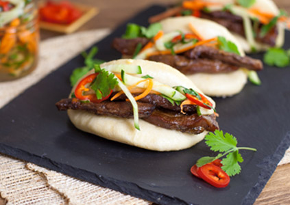 Korean Bulgogi Pork Belly Bao