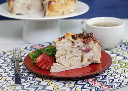 Bacon Strawberry Breakfast Strata