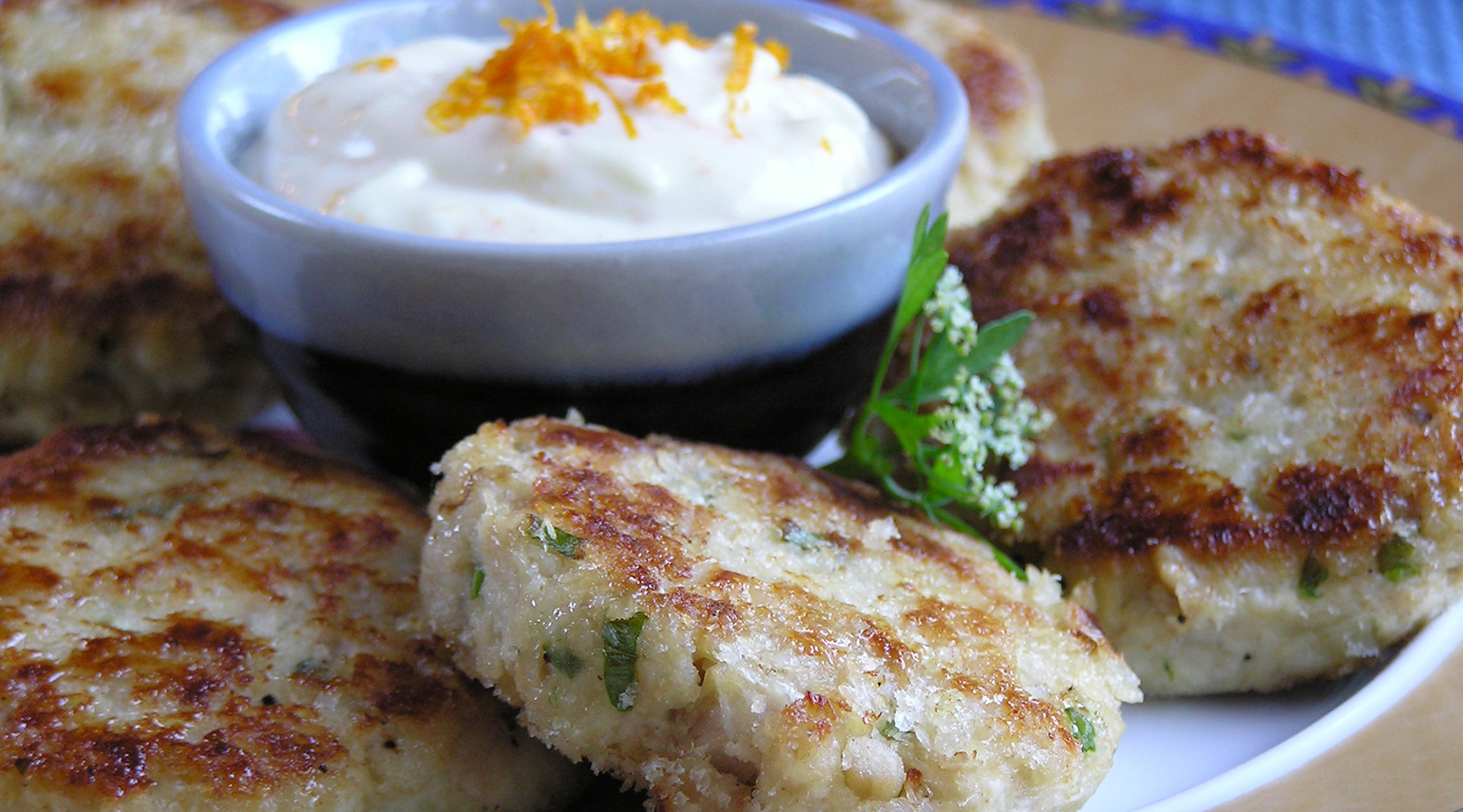 Tuna Cakes with Orange Aioli