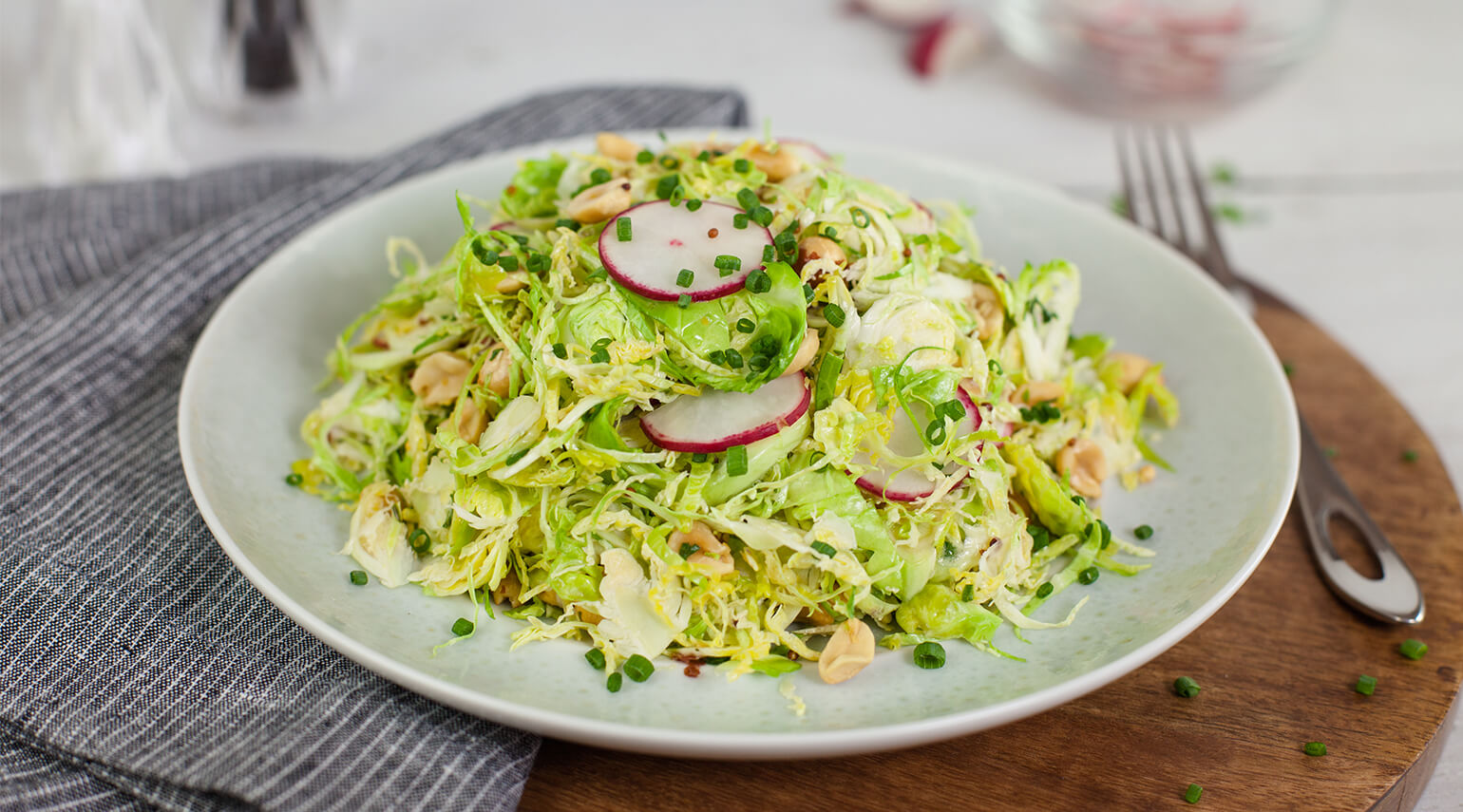 Shaved Brussels Sprouts Salad 