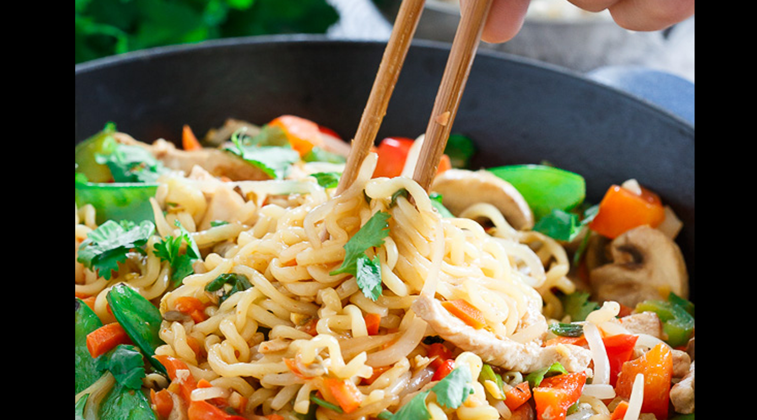 Sweet and Spicy Pork Ramen Stir Fry