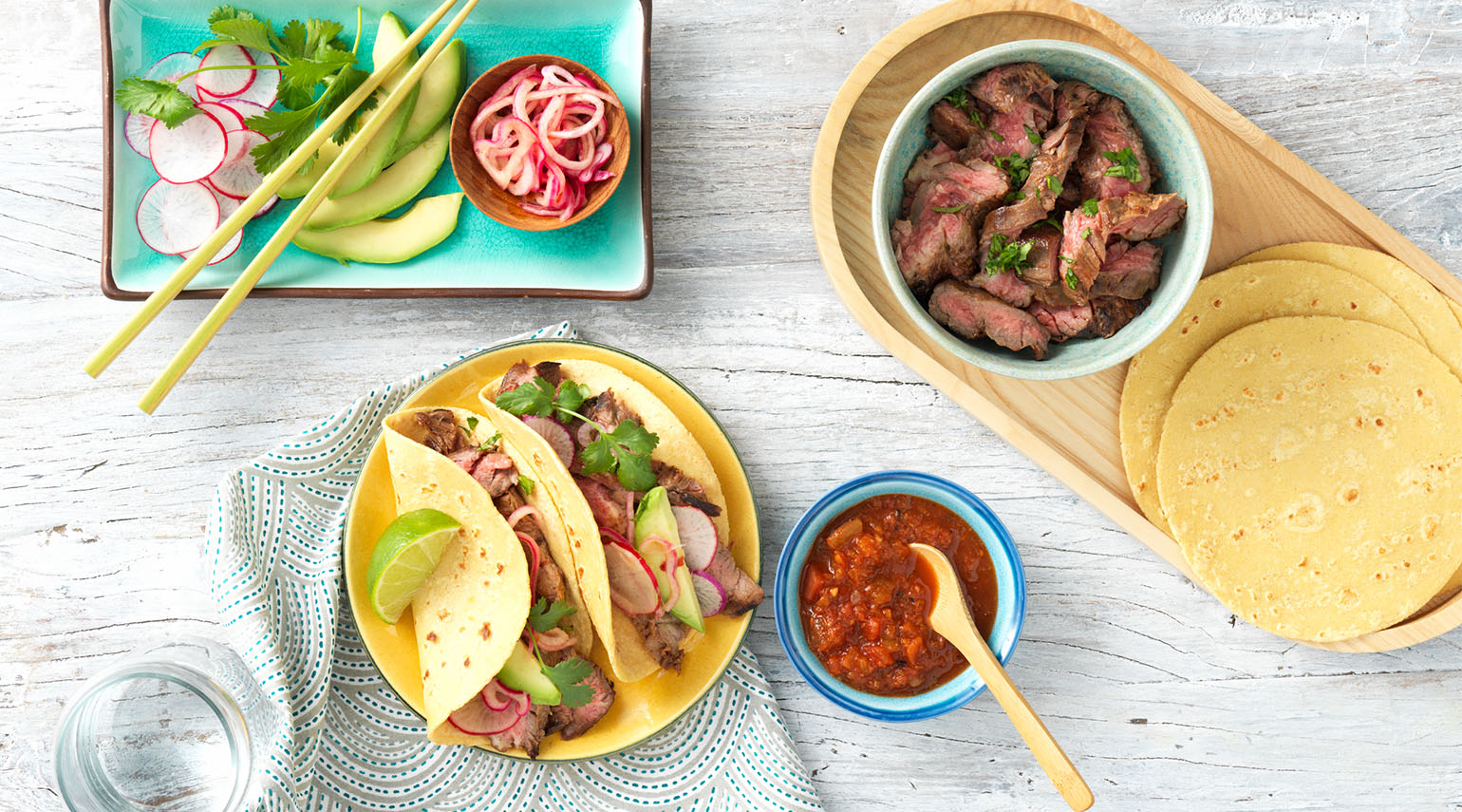 Asian Carne Asada Tacos