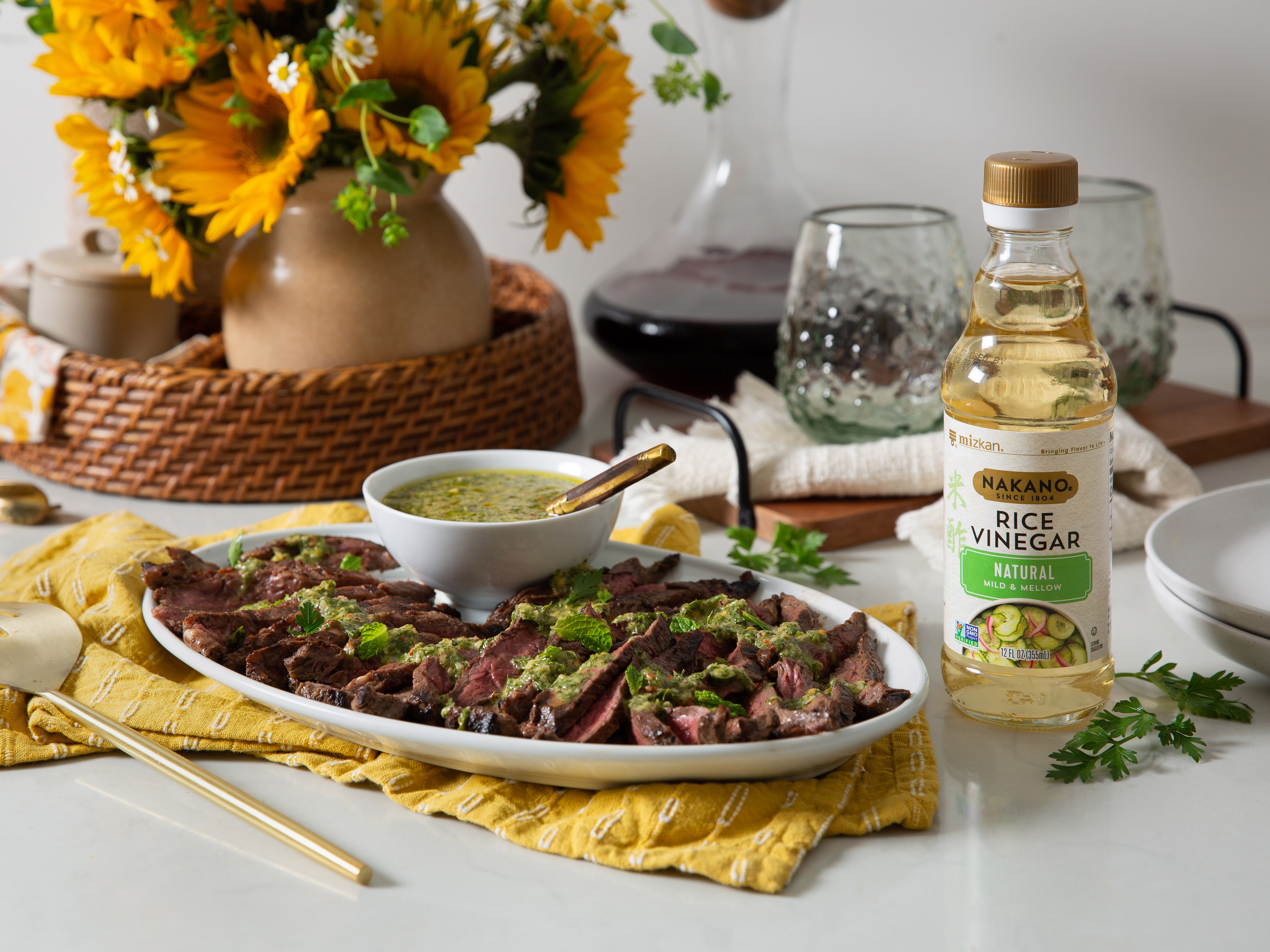 Grilled Skirt Steak with Chimichurri